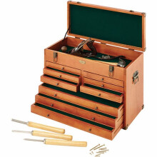 Clarke International Wooden Machinist\'s Tool Chest - CMW-9