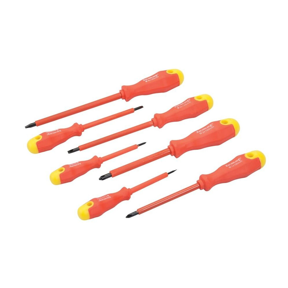 Silverline Insulated Electricians Screwdriver 7 Pieces Kit