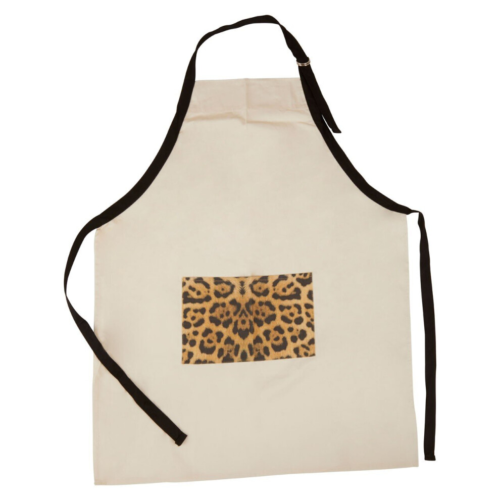 Leopard Print Apron Made From 100% Cotton