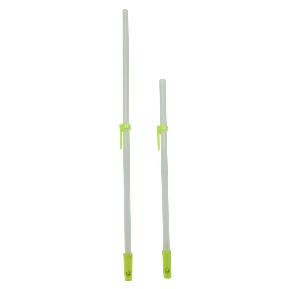 Shine International One Way Drinking Straws With Clip - Pack Of Two Straws