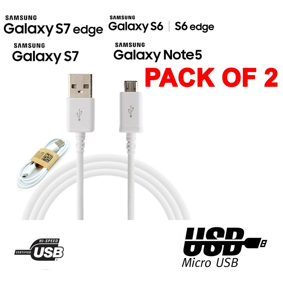 Micro Usb Data Cable Charger Charging Lead For Samsung Galaxy S3/S4/S5/S6/S6 Edge/S7/S7 Edge/Note 4 & Many Other Models 5060728071640