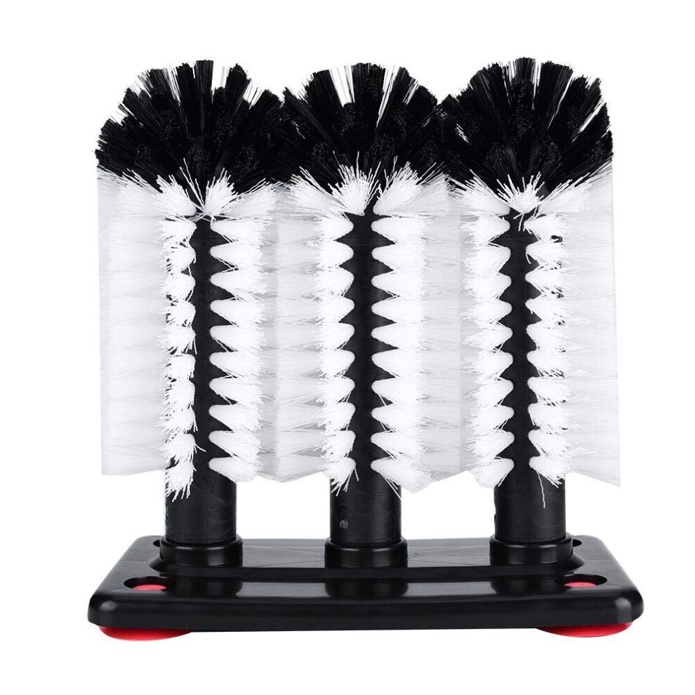 (3 Brushes) Brush Glass Washer Cleaner Scrubber Bar Pub Catering | Set of 3 or 5 Brushes