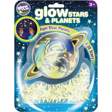 Brainstorm Toys B8623 Glowstars Glow Stars and Planets Stickers