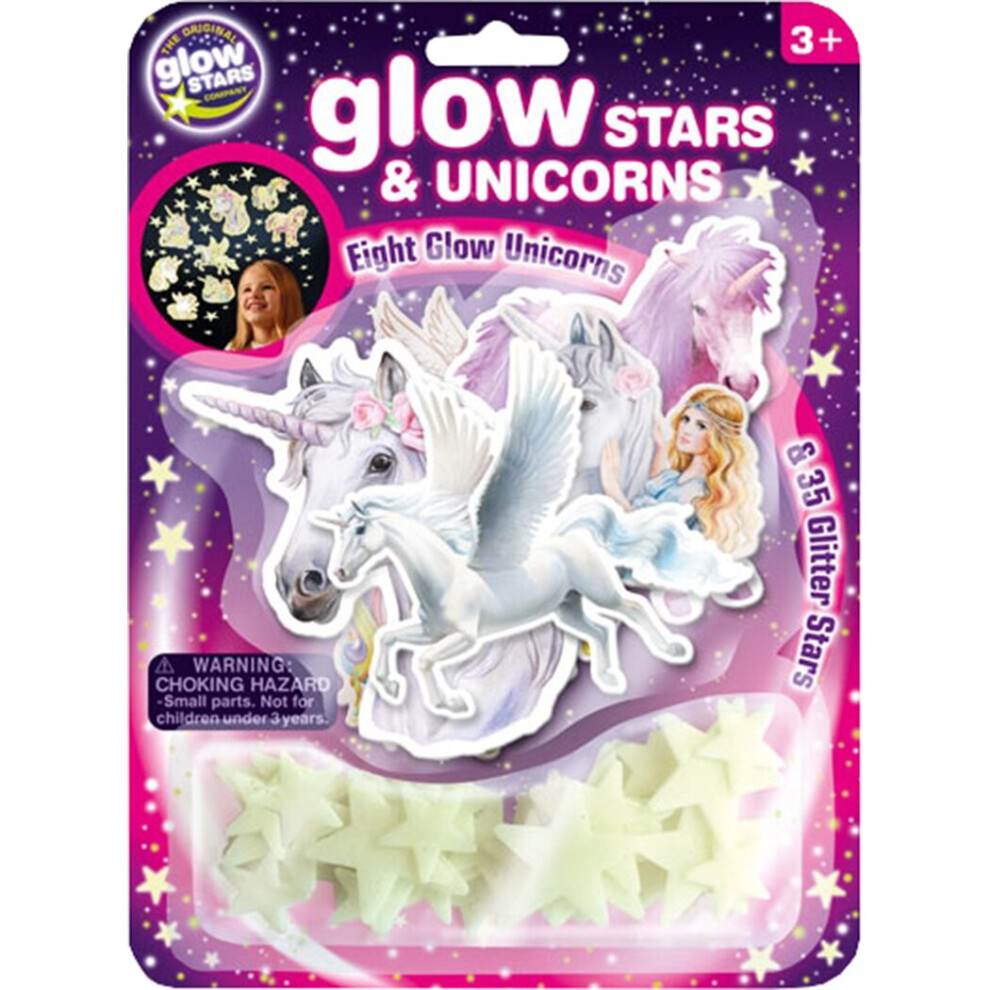 The Original Glowstars Company Dark Glow Stars & Unicorns