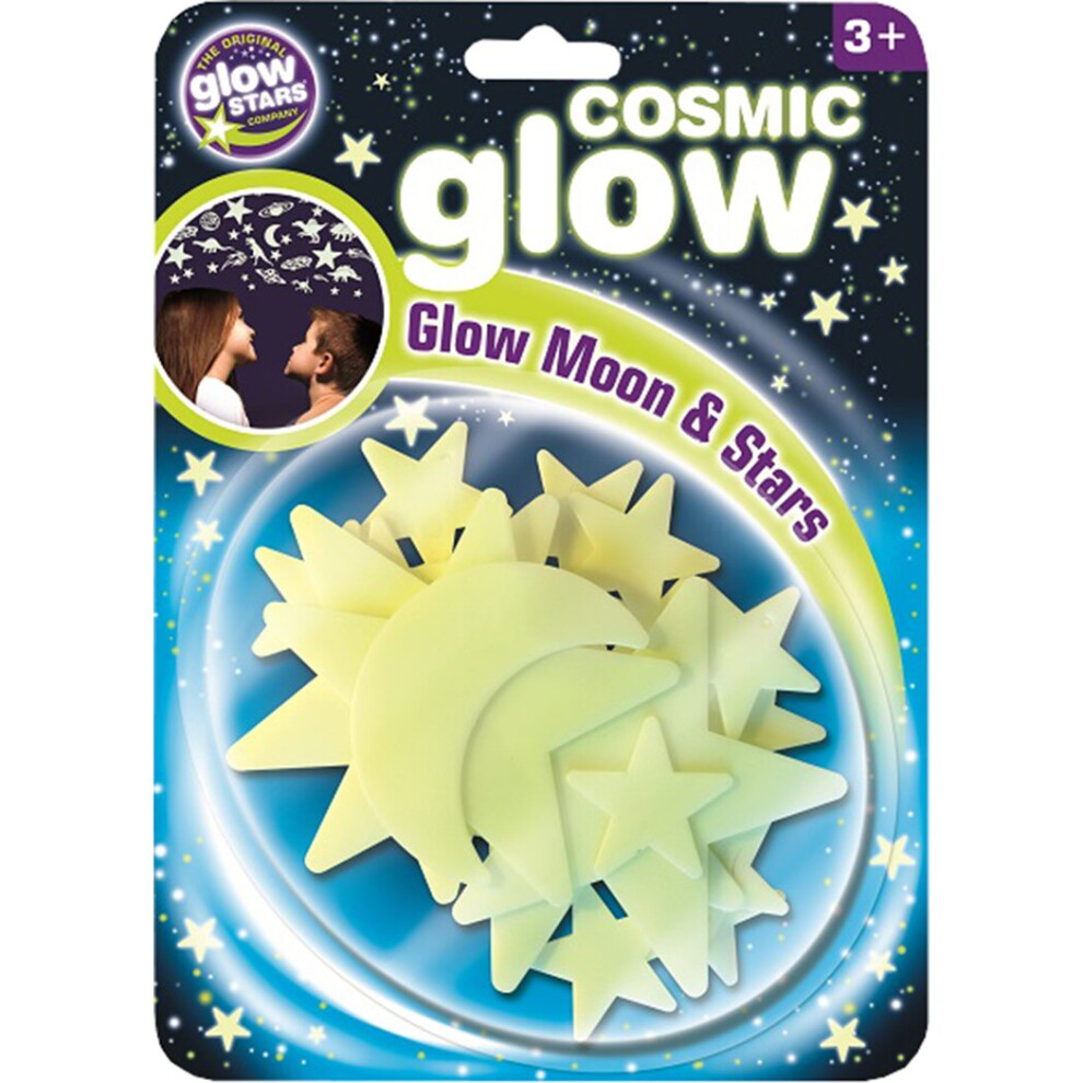 Glow In The Cosmic Glow Moon & Stars Dark The Original Glowstars Company