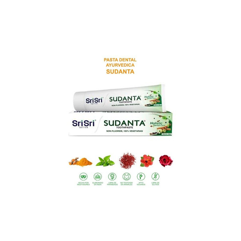 Srisri (100G) Sudanta Herbal Toothpaste Vegetarian