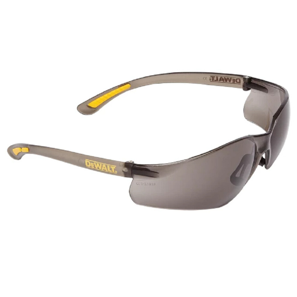 Dewalt Contractor Pro Toughcoat™ Safety Glasses Smoke Lenses Black