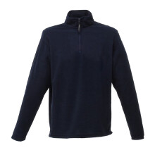 (S, Dark Navy) Regatta Mens Micro Zip Neck Fleece Top (170 GSM)