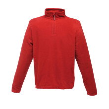 (S, Classic Red) Regatta Mens Micro Zip Neck Fleece Top (170 GSM)
