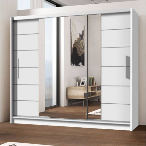 (White, 250) Modern and Elegant Sliding Door Wardrobe LIZBONA 2 on OnBuy