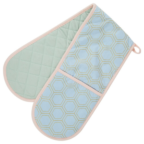 Premier Housewares Frosted Deco Double Oven Glove 100% Cotton
