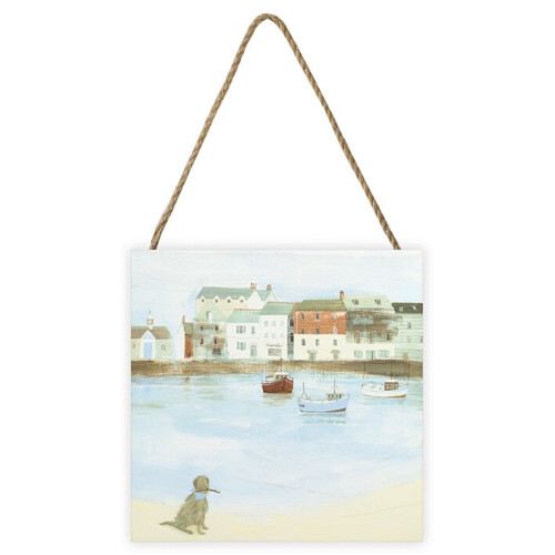 Hannah Cole (Cornish Sea Dog) 20 x 20 x 3cm Wooden Wall Art