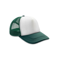 (One Size, Bottle Green/White) Result Core Half Mesh Truckers Cap