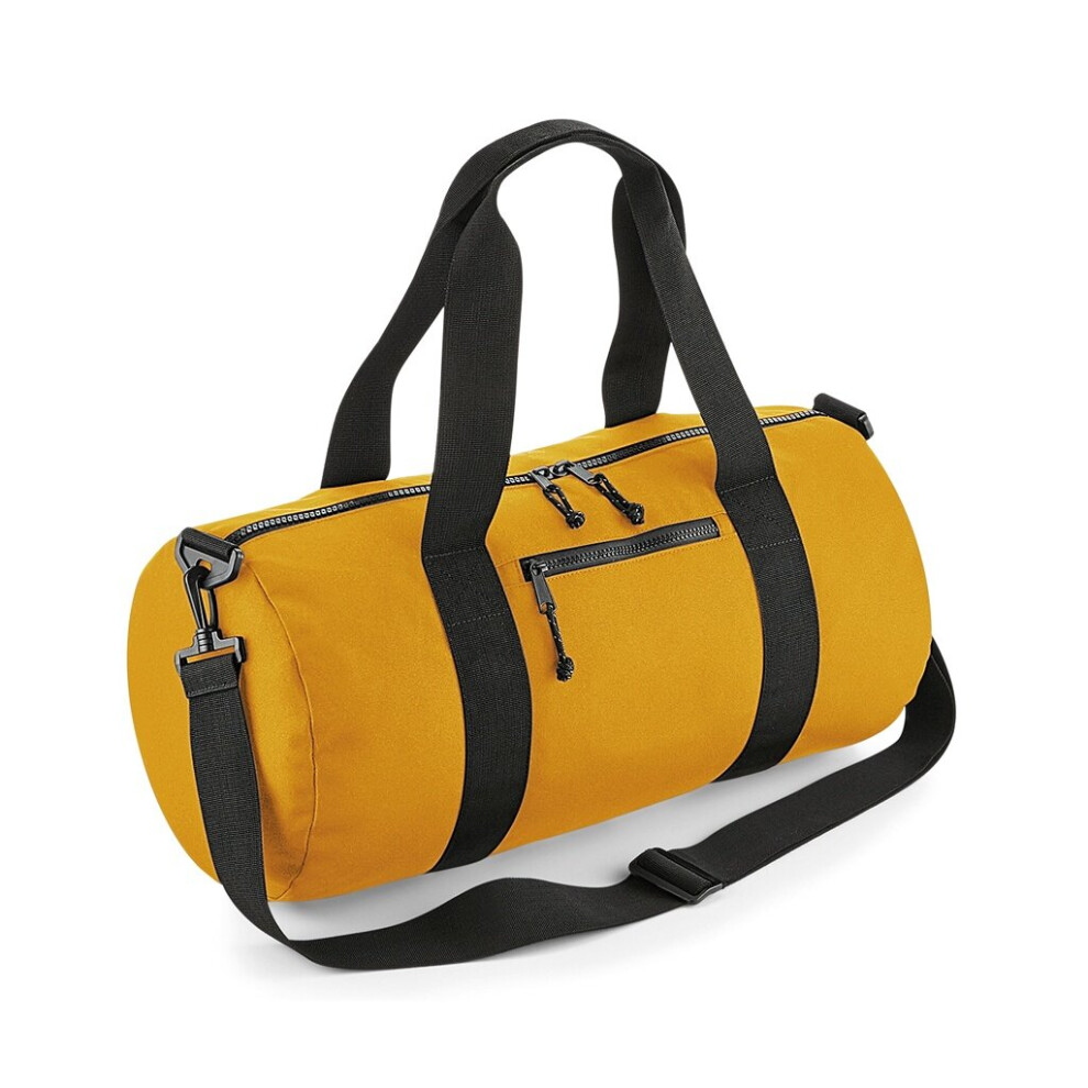 (One Size, Mustard) BagBase Recycled Barrel Bag