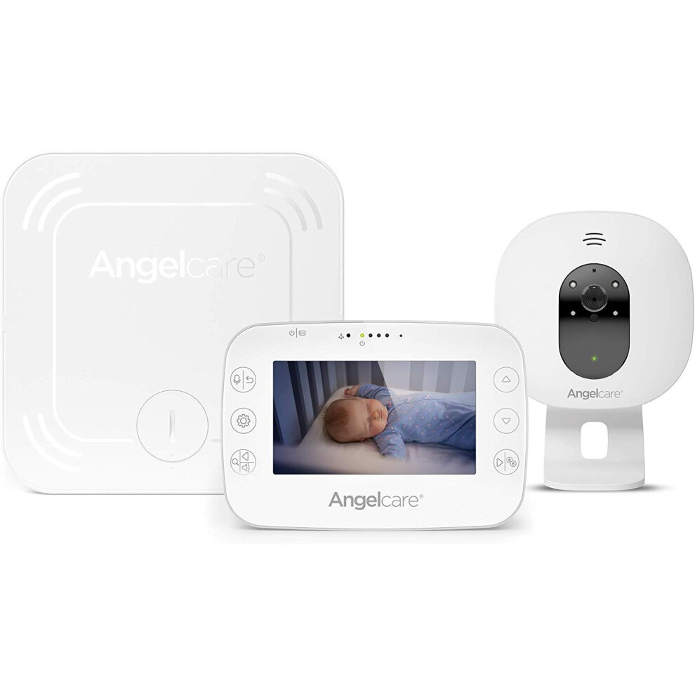Ac327 3-In-1 Sensasure Baby Movement Monitor With Video Angelcare
