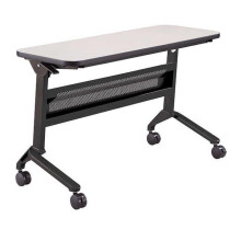 Safco LF1848TSFLK4 Flip-N-Go Rectangular Training Table - Black & Folkstone - 29 x 48 x 18 in.