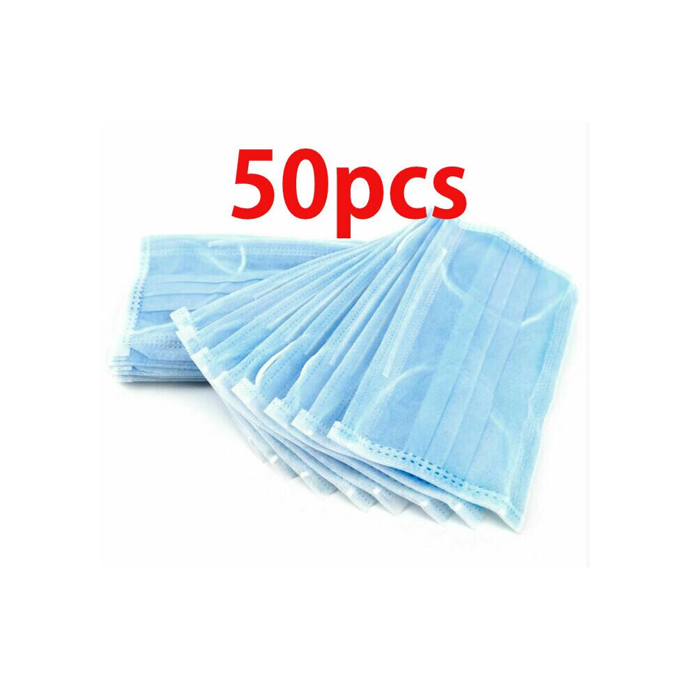 50Pcs Disposable Surgical Ear Loop Face Dust Mouth Cover Masks 4984013972331