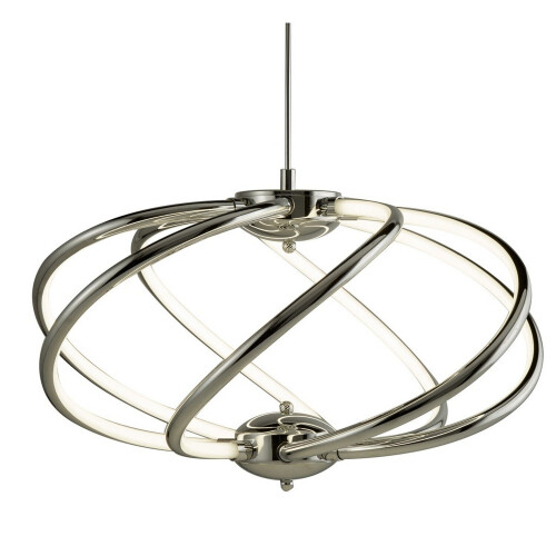 Searchlight 7 Curved Arm LED Ceiling Pendant Light Lamp Chrome Home Decorative Lighting New