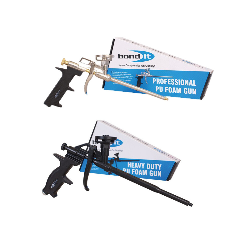 Bond It Heavy Duty Chrome & Teflon Expanding Foam Gun Applicator Pu Professional 5060021362100