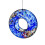 Sienna Glass Hanging Bird Feeder, Blue 1