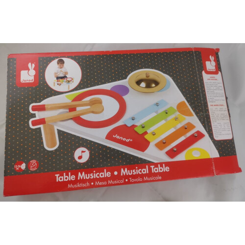 Janod Janod J07634 Confetti Musical Table Game - Plush Soft Toy 2