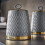 Tower Tower T826091GRY Empire Kitchen Storage, Tea Coffee Sugar Set, Grey 3