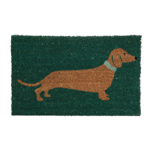 PVC Backed Coir Sausage Dog Indoor Outdoor Dirt-Trapper Heavy Duty Home Doormat