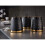 Tower Tower T826091BLK Empire Kitchen Canisters, Tea Coffee Sugar Set, Black 2
