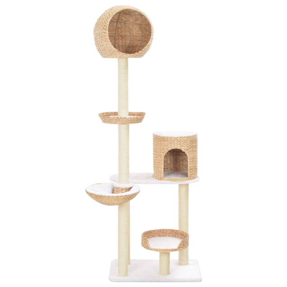 vidaXL Cat Tree with Sisal Scratching Post Seagrass Kitty Play Centre Tower