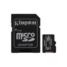 KINGSTON Canvas Select Plus SDCS2 128Go - Klasse 10 A1 100Mo/s + Inclusief adapter