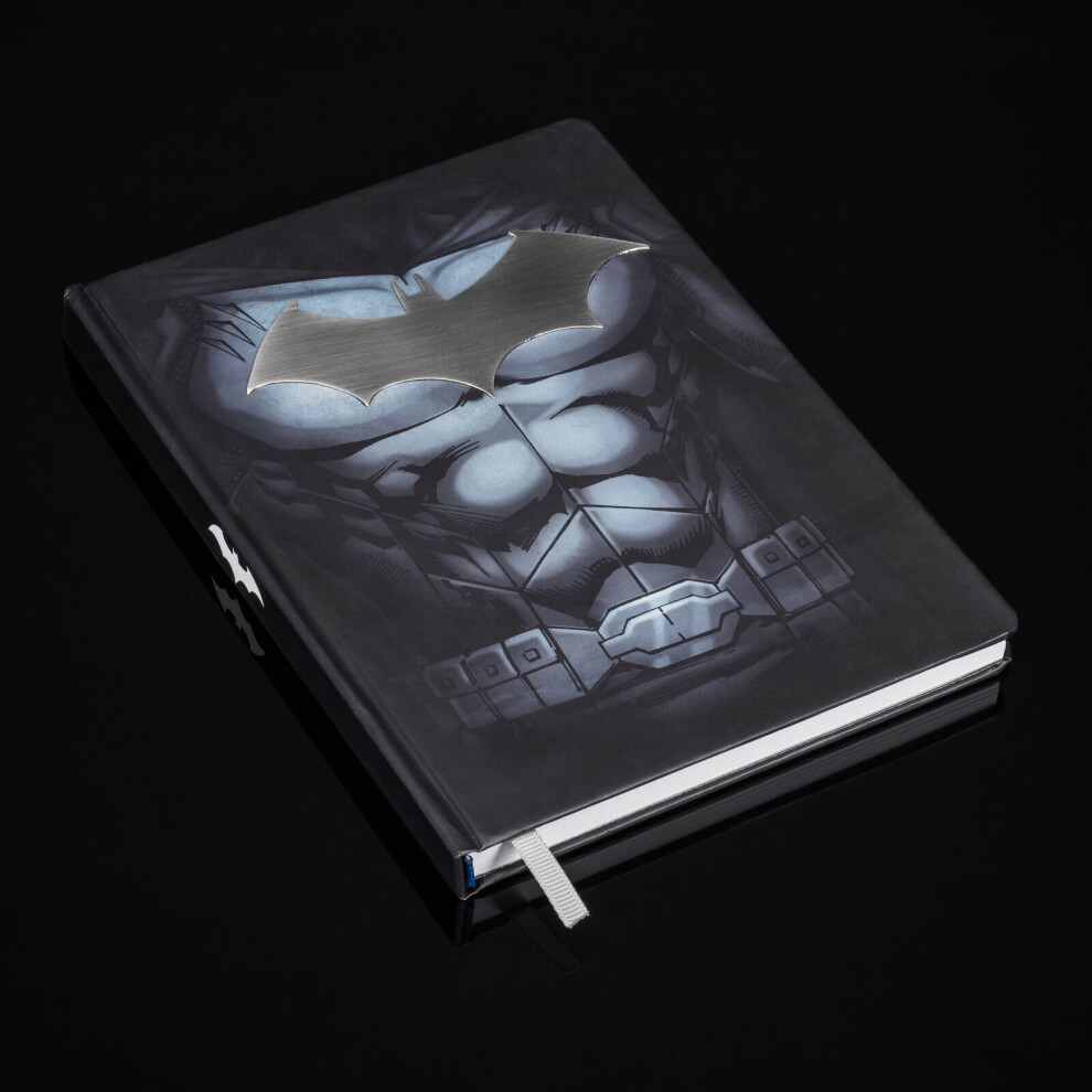 Batman Metal Notebook - A5 200 Pages Lined Bound Jotter Note Pad Dc Comics Dark