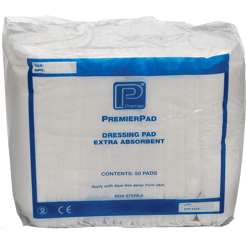 Premier Pad Dressings, Non-Sterile, 20 x 20cm, 25 pads