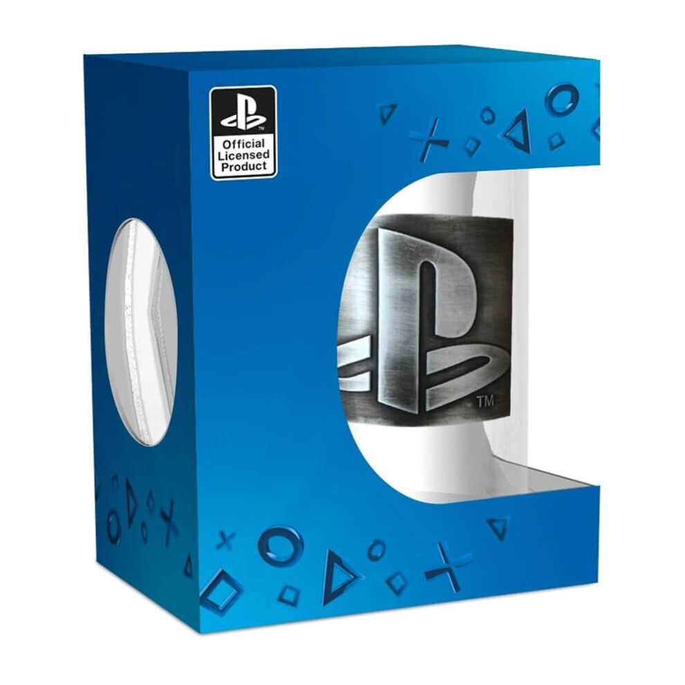 PlayStation Logo Glass Stein