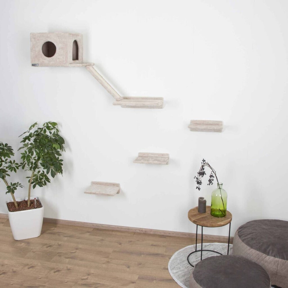 Kerbl Cat Climbing Wall Mont Blanc Wood Beige Kitty Tree Play Furniture Toy