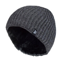 (One Size, Holzkohle) Heat Holders - Heat Holders Herren Outdoor Winter Beanie Strickmütze mit Fleece Gefüttert