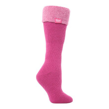 (37-42, Maulbeerrosa) Heat Holders - Heat Holders Damen Winter Thermo Gummistiefel Socken - Stiefelsocken
