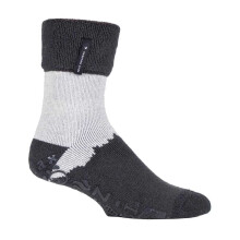 (06-Nov, Kohle (Robin)) Heat Holders - Heat Holders Herren Kuschelsocken mit Noppen | Warm Flauschig Socken ABS Stopper