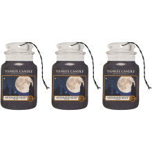 Yankee Candle Car Jar Scented Air Freshener, Midsummer's Night, Three Count