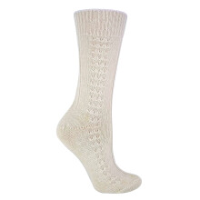 (04-Jul, Creme) Sock Snob - Sock Snob - Damen 100 Wollsocken | Reine Wolle Socken Uni Bunt für Winter
