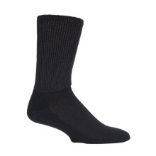 (6-8.5, Schwarz) IOMI - IOMI - 3er Pack Diabetikersocken Extra Weit | Gesundheitssocken mit Komfortbund