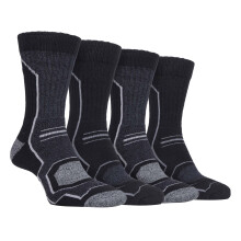 (06-Nov, SBMS034CHA) Storm Bloc - Storm Bloc - 4er Pack Herren Atmungsaktive Anti Blasen Wandersocken Gepolsterte