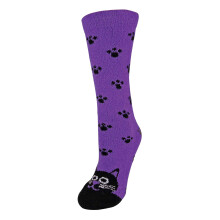 (04-Aug, Katze) Sock Snob - Sock Snob - 1er Pack Kuschelsocken Rutschfest mit ABS | Socken mit Tiermotiv