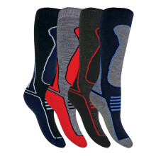 Sock Snob - 4er Pack Extra Warm Thermo Skisocken Gepolstert für Kinder Herren Damen