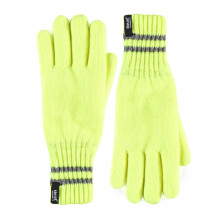 (S/M, Hallo Vis Yellow) Heat Holders - Heat Holders Herren Warm Hi Vis Thermo Handschuhe Reflektierend für Winter
