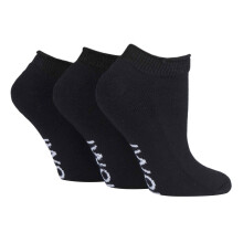 (09-Nov, Schwarz) IOMI - IOMI - 3er Pack Diabetiker Socken Ohne Gummi | Baumwolle Sneaker Socken Kurz