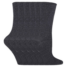 (27-30, Grau) Sock Snob - Sock Snob - 6 Paar Kinder Jungen Mädchen Einfarbig Lässig Socken Baumwolle Bunt
