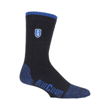 (43-45, Schwarz) Blueguard - Blueguard - Herren und Damen Arbeitssocken Verstärkt für Stahlkappenstiefel