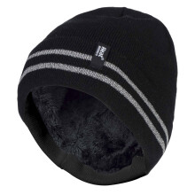 (One Size, Hallo Vis Black) Heat Holders - Heat Holders Herren Beanie Mütze Fleece Innenfutter Thermo Arbeitmütze Stricken