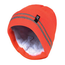 (One Size, Hallo Vis Orange) Heat Holders - Heat Holders Herren Beanie Mütze Fleece Innenfutter Thermo Arbeitmütze Stricken