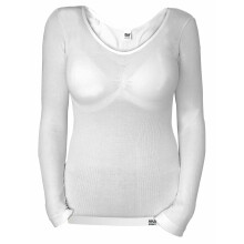 (S/M, Weiß) Heat Holders - Heat Holders Thermo Unterhemd Damen Langarm Oberteil Extra Warm Baselayer shirt